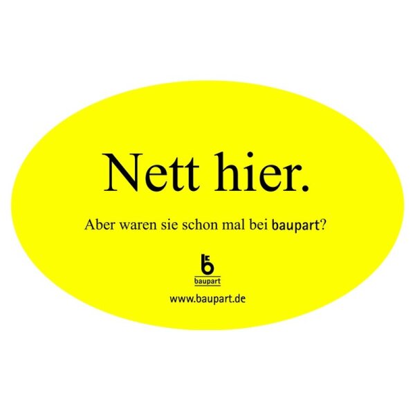 Nett hier Gelb