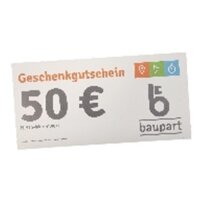 Baupart Geschenkgutschein 50&euro;