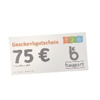 Baupart Geschenkgutschein 75&euro;